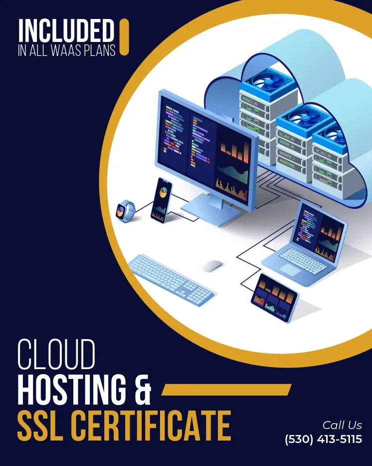 Cloud Hosting & SSL_MB Cloud hosting and SSL certificate are included in all WaaS plans.